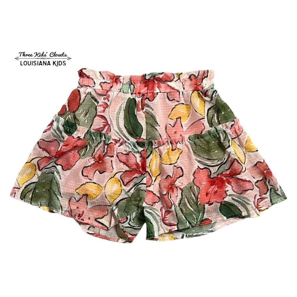 Mayoral Sz 10 Chiffon Floral Shorts